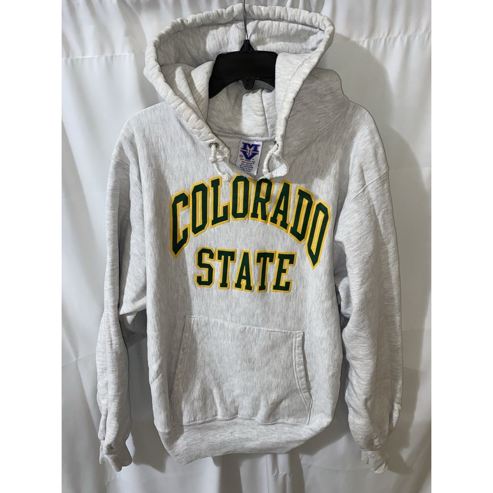 Vintage Colorado State Heavyweight Hoodie Weave Sweatshirt 90s XXL Distressed